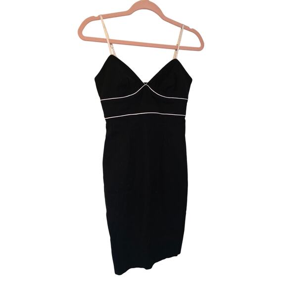 Vintage 90s Express Black Dress - Picture 1 of 4
